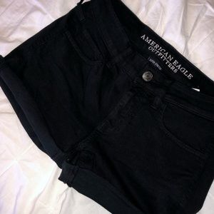 American Eagle Black Jean Shorts